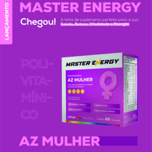MASTER ENERGY AZ MULHER 60 CÁPSULAS SOFTGEL