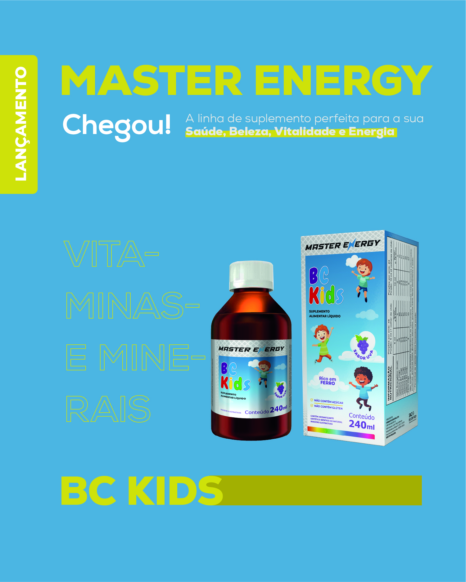 MASTER ENERGY BC KIDS 240 ML