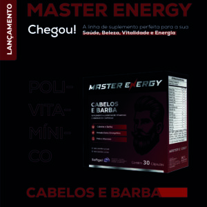 MASTER ENERGY CABELO E BARBA 30 CÁPSULAS SOFTGEL