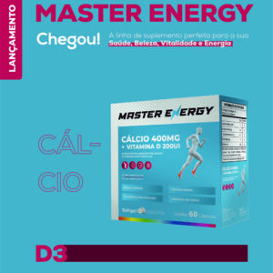 MASTER ENERGY CÁLCIO D3 60 CÁPSULAS SOFTGEL