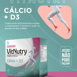 VITNUTRY CALCIO + D3 60 CAPSULAS SOFTGEL