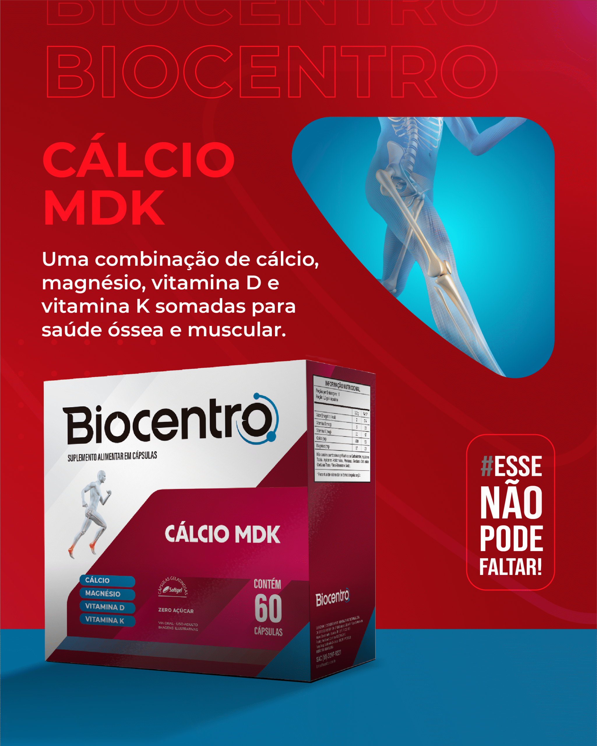 BIOCENTRO CALCIO MDK 60 CAPSULAS SOFTGEL