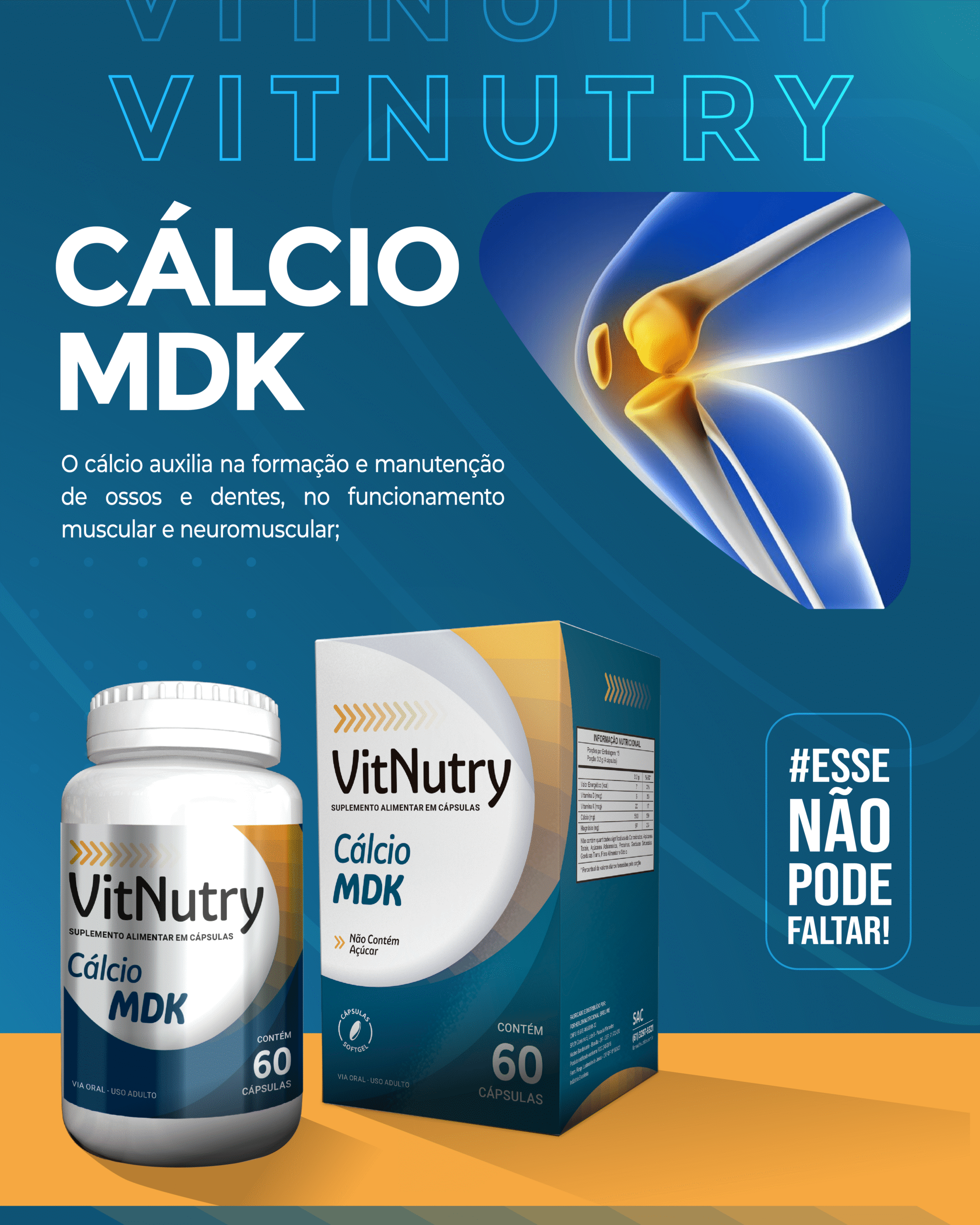 VITNUTRY CALCIO MDK 60 CAPSULAS SOFTGEL