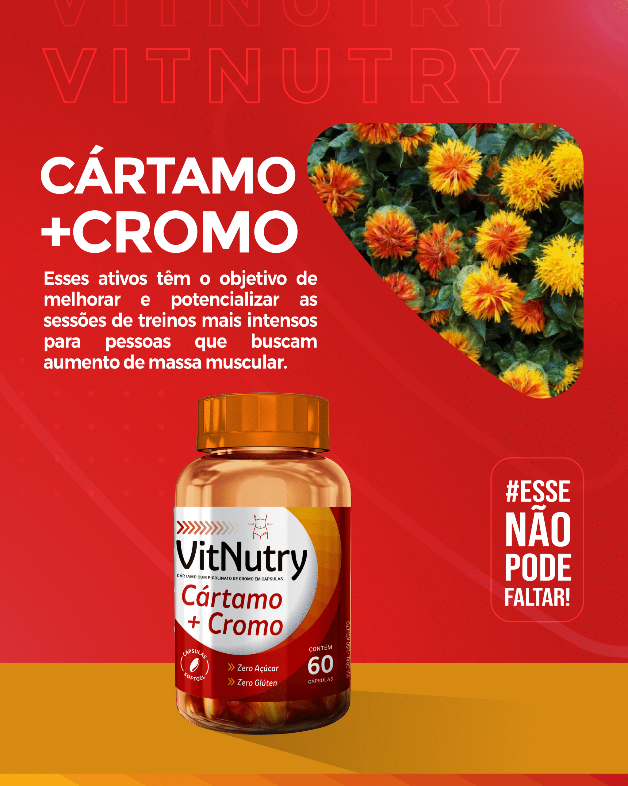 VITNUTRY CARTAMO + CROMO 60 CAPSULAS SOFTGEL