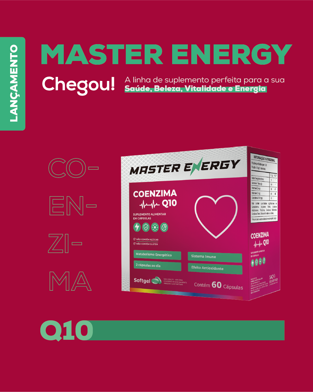 MASTER ENERGY COENZIMA Q10 60 CAP