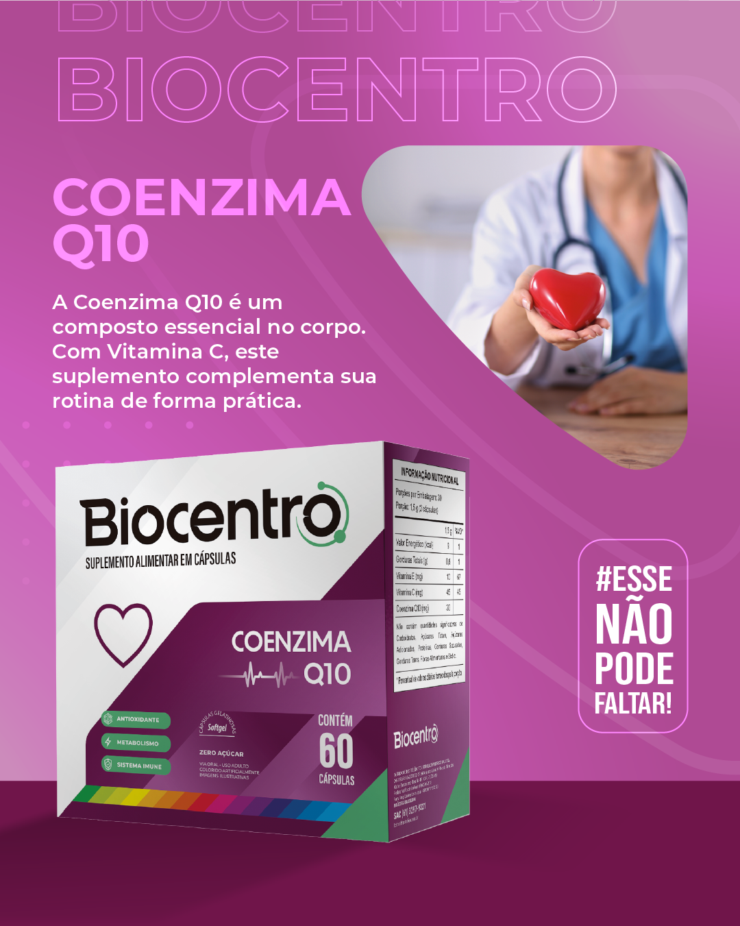 BIOCENTRO COENZIMA Q10 60 CAPS