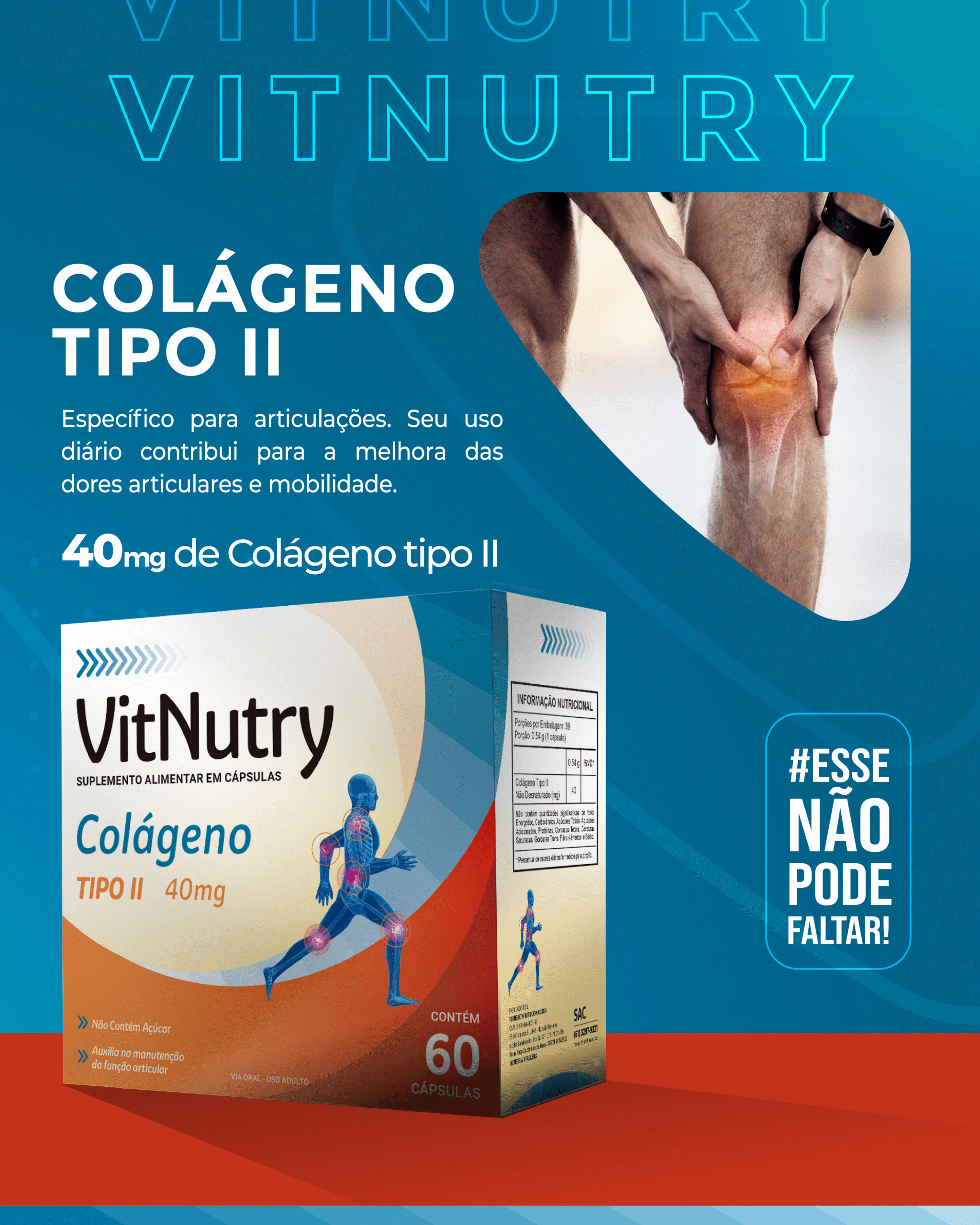 VITNUTRY COLAGENO TIPO II 60 CAPSULAS
