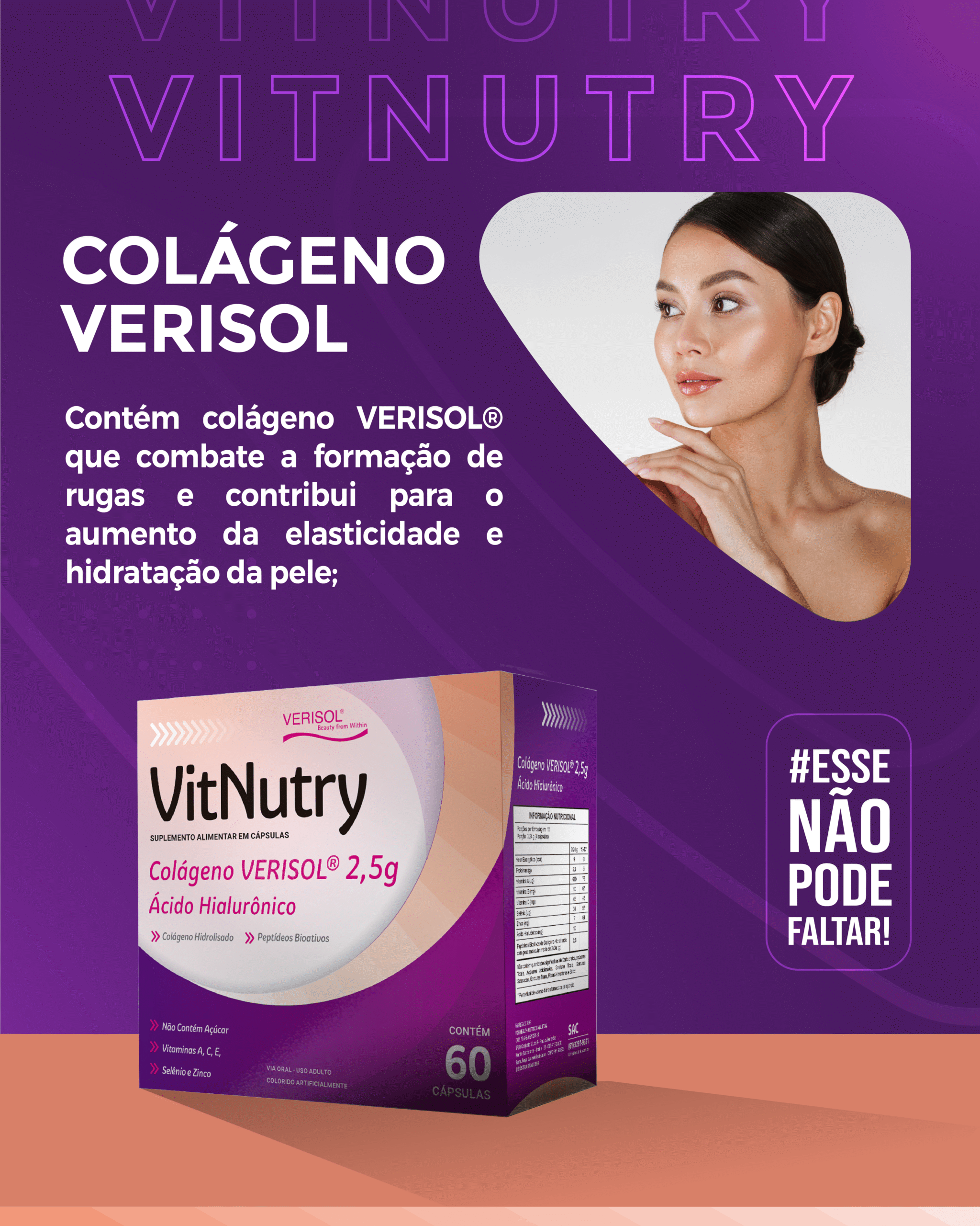 VITNUTRY COLAGENO VERISOL 60 CAPSULAS