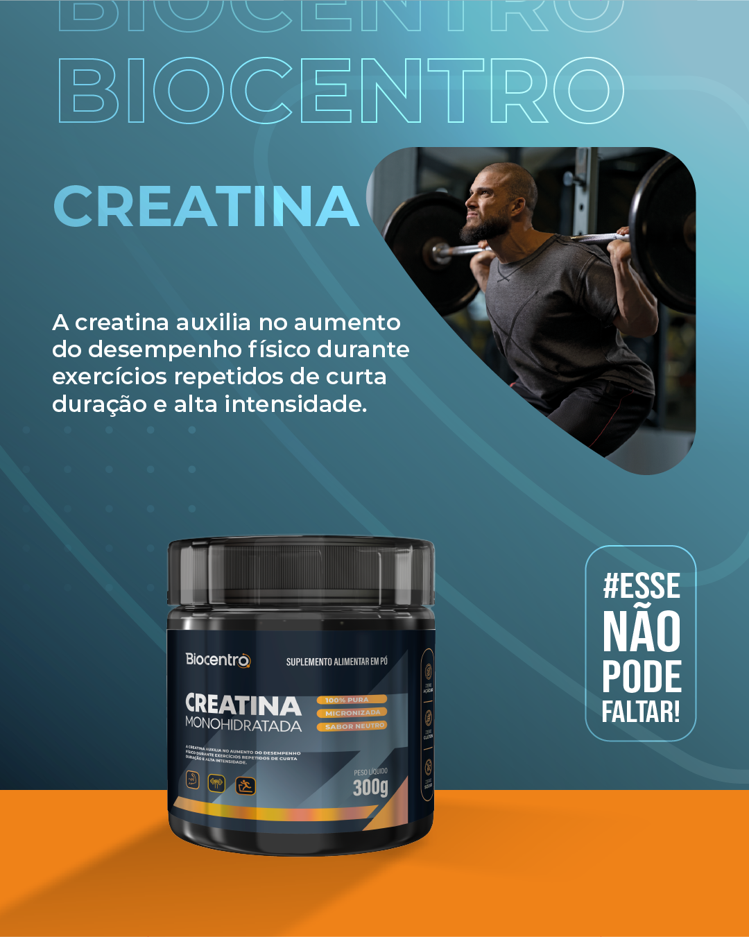 BIOCENTRO CREATINA SABOR NEUTRO 300G