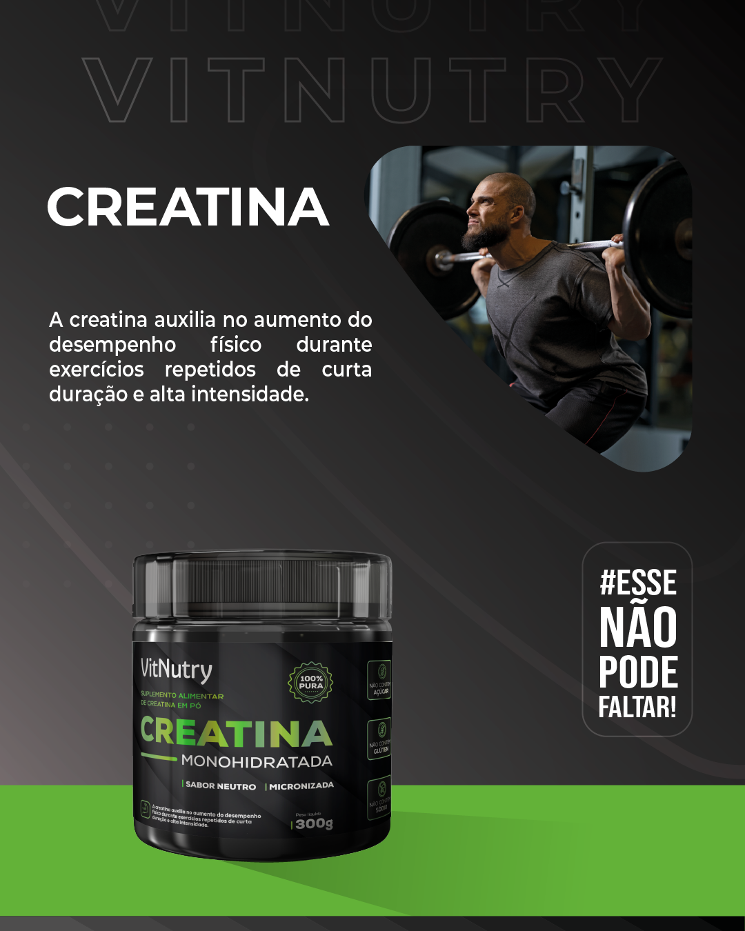 VITNUTRY CREATINA SABOR NEUTRO 300G