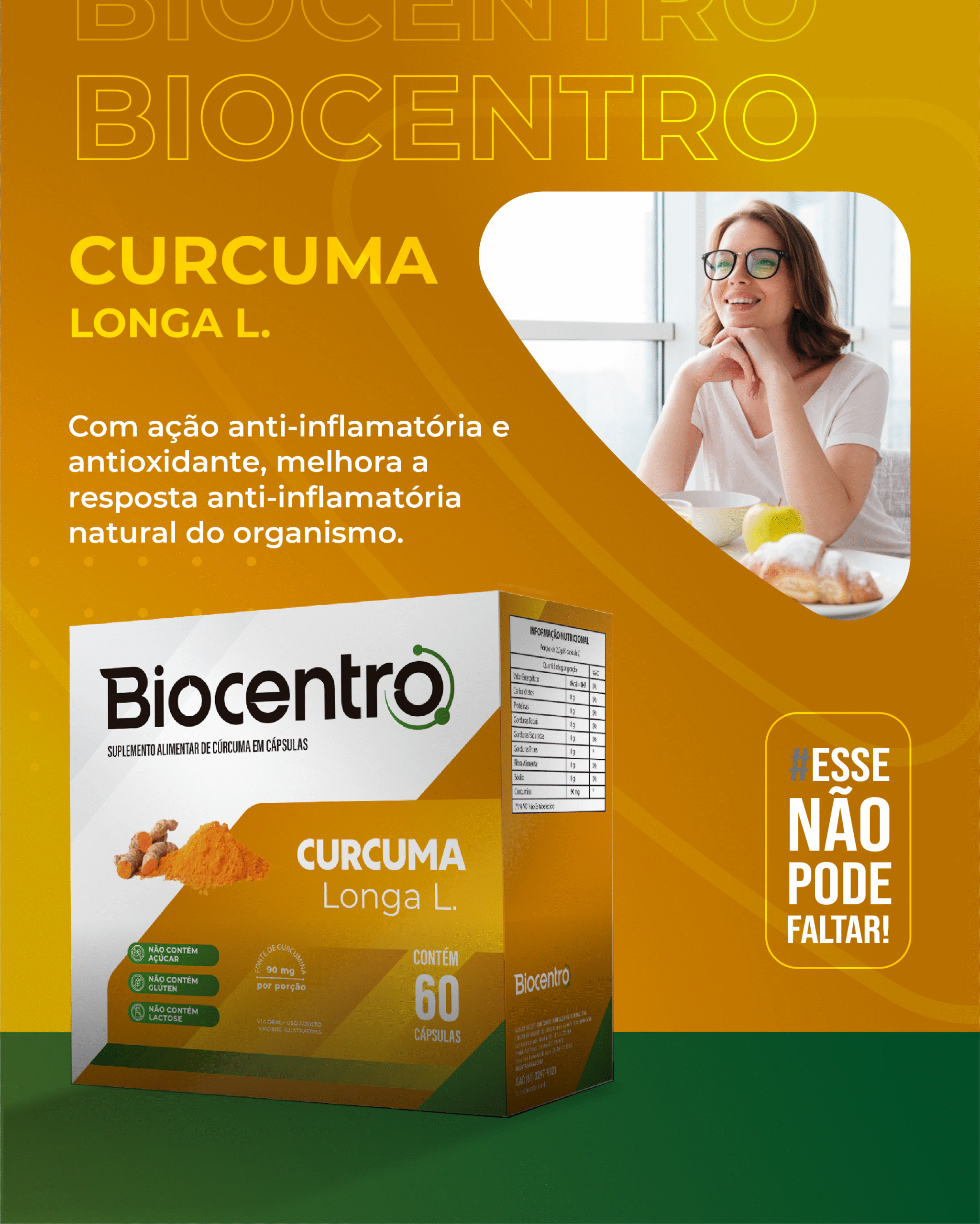 BIOCENTRO CURCUMA 60 CAPSULAS