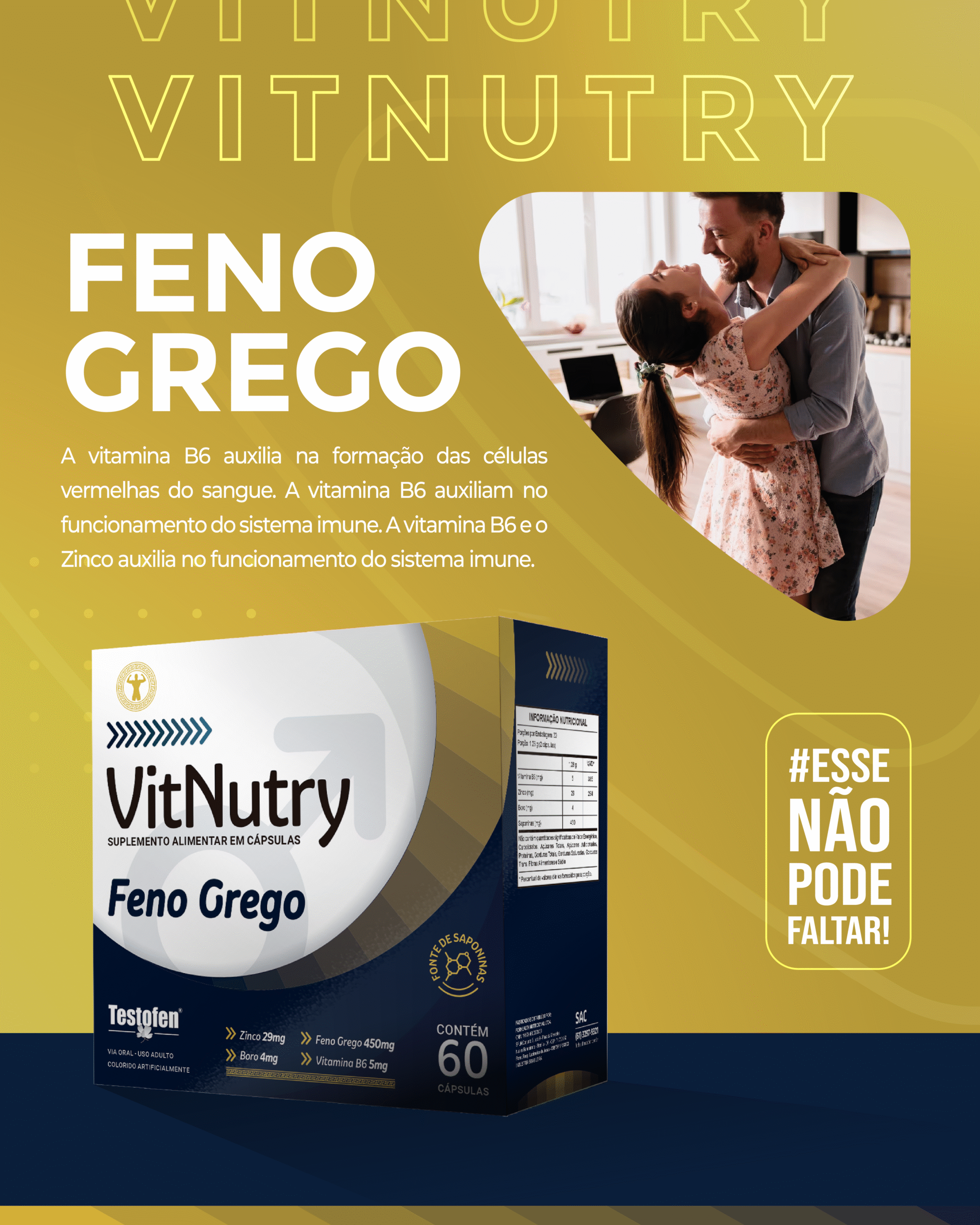 VITNUTRY FENO GREGO 450 MG 60 CAPSULAS