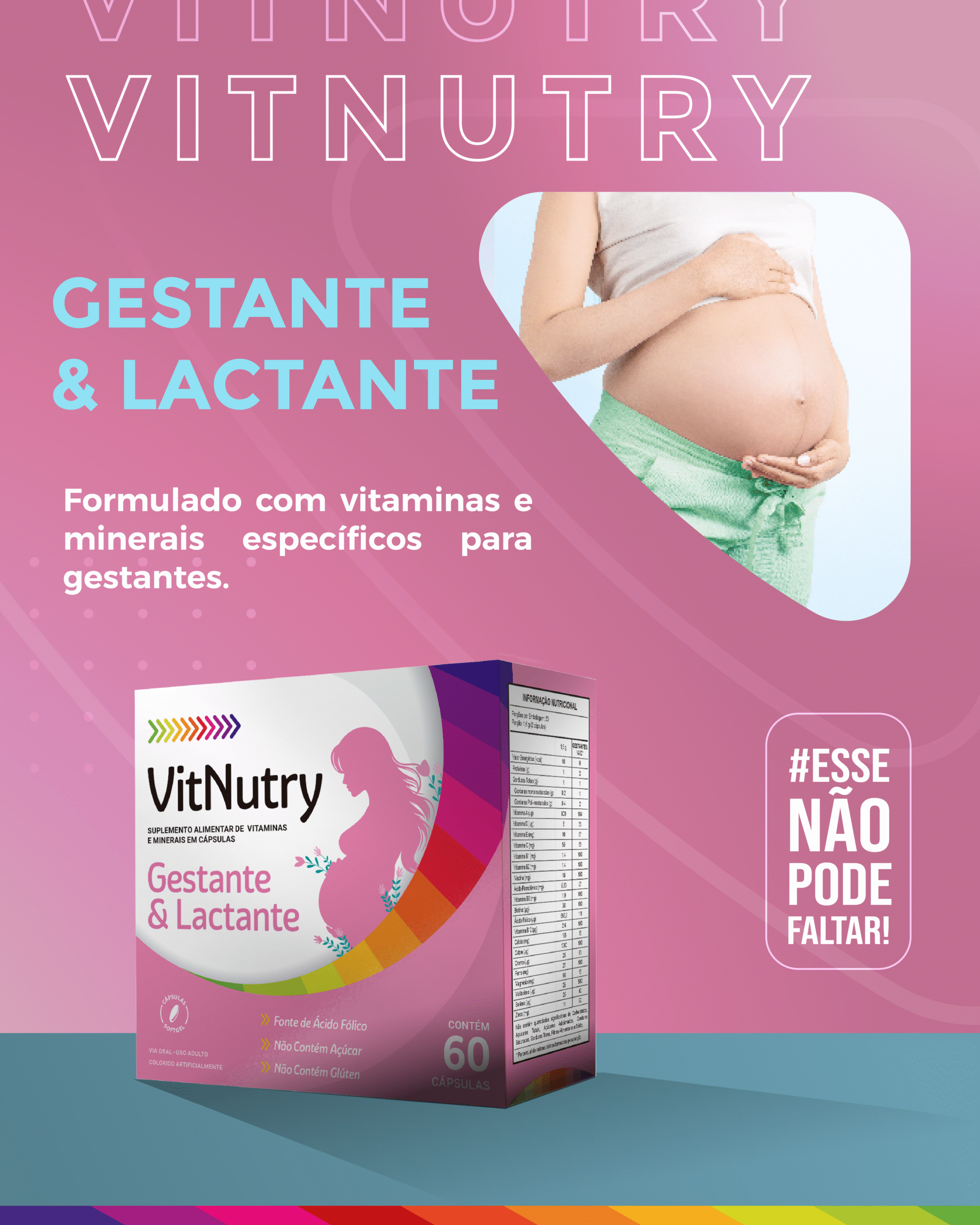 VITNUTRY GESTANTE E LACTANTE 60 CAPSULAS SOFTGEL