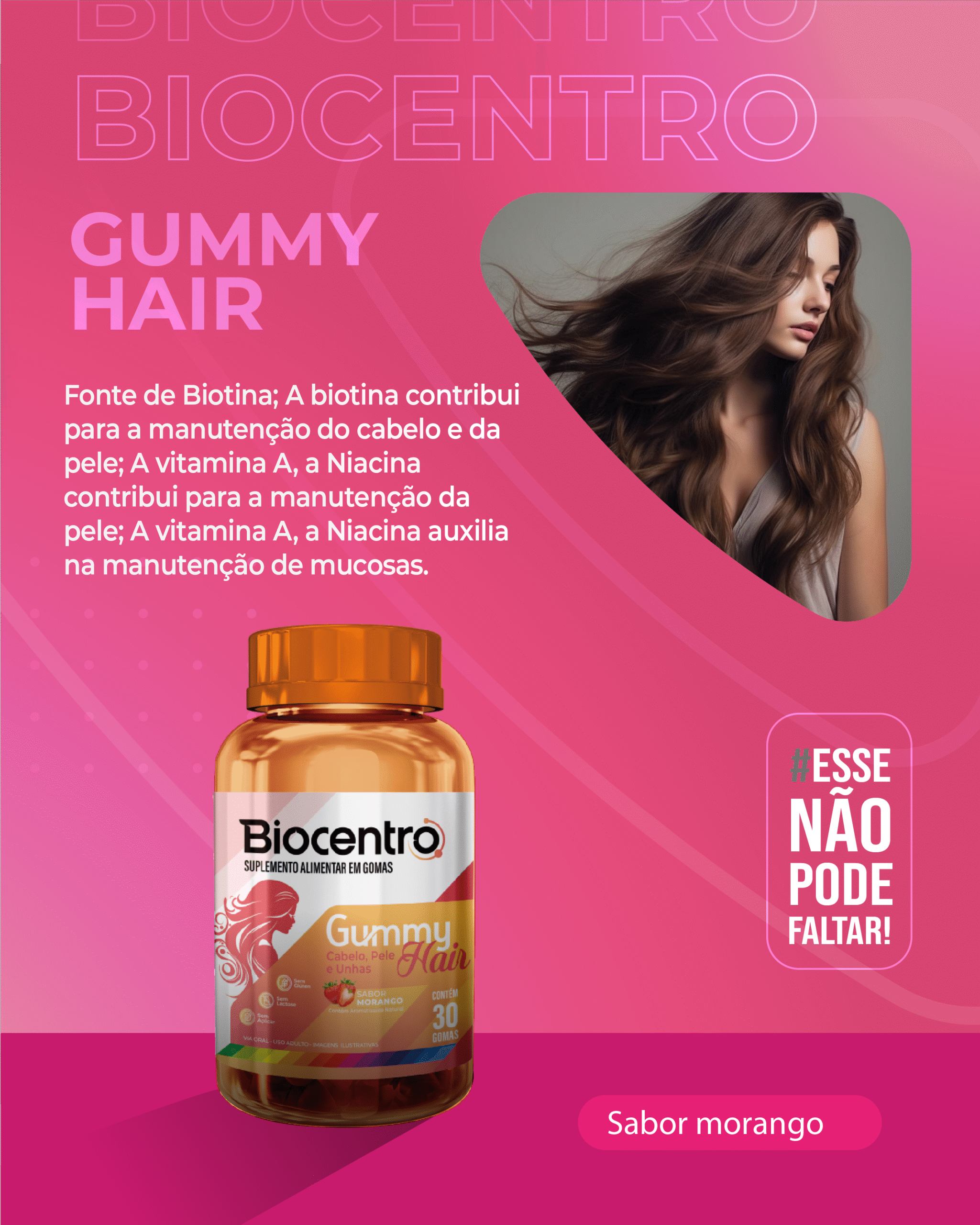 BIOCENTRO GUMMY HAIR 30 GOMAS