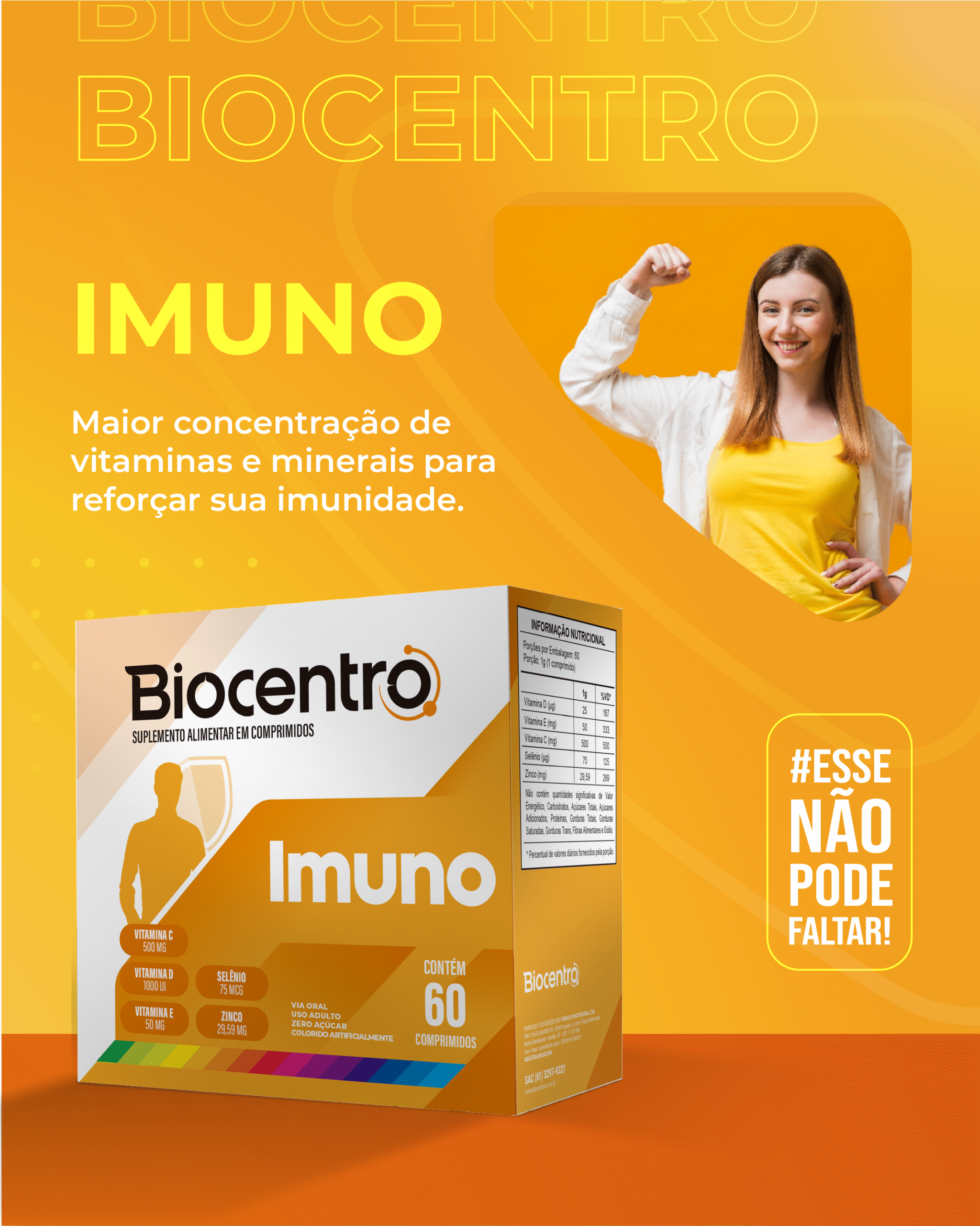 BIOCENTRO IMUNO 60 COMP