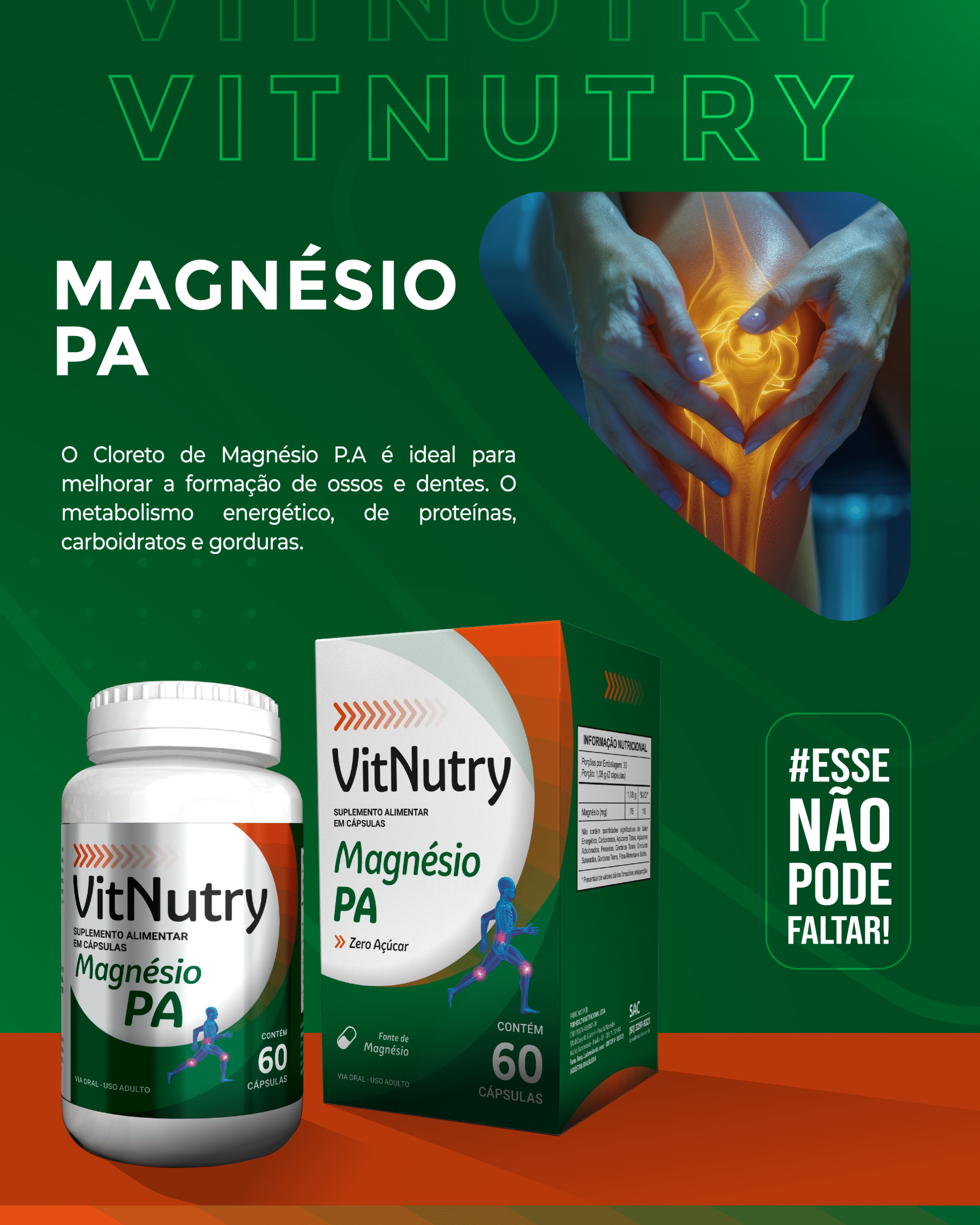 VITNUTRY MAGNESIO P.A. 60 CAPSULAS