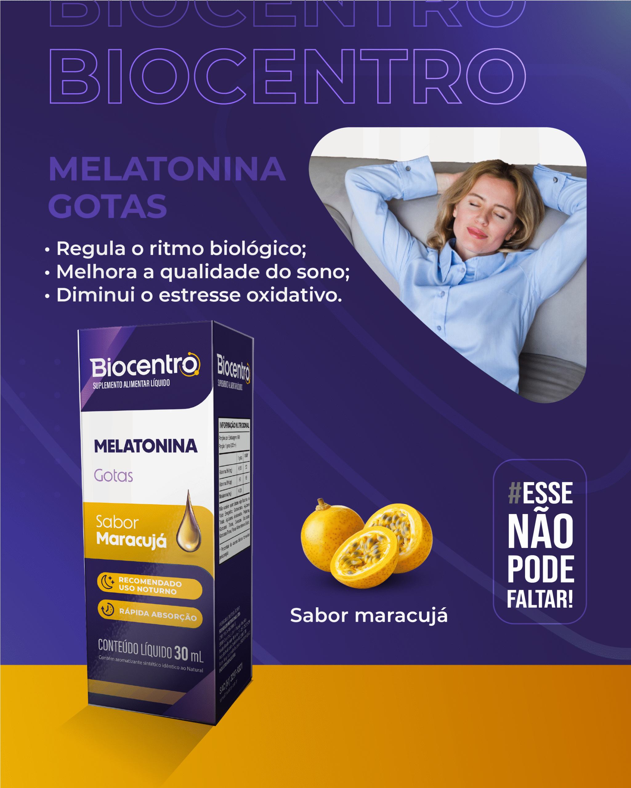 BIOCENTRO MELATONINA GOTAS 30ML