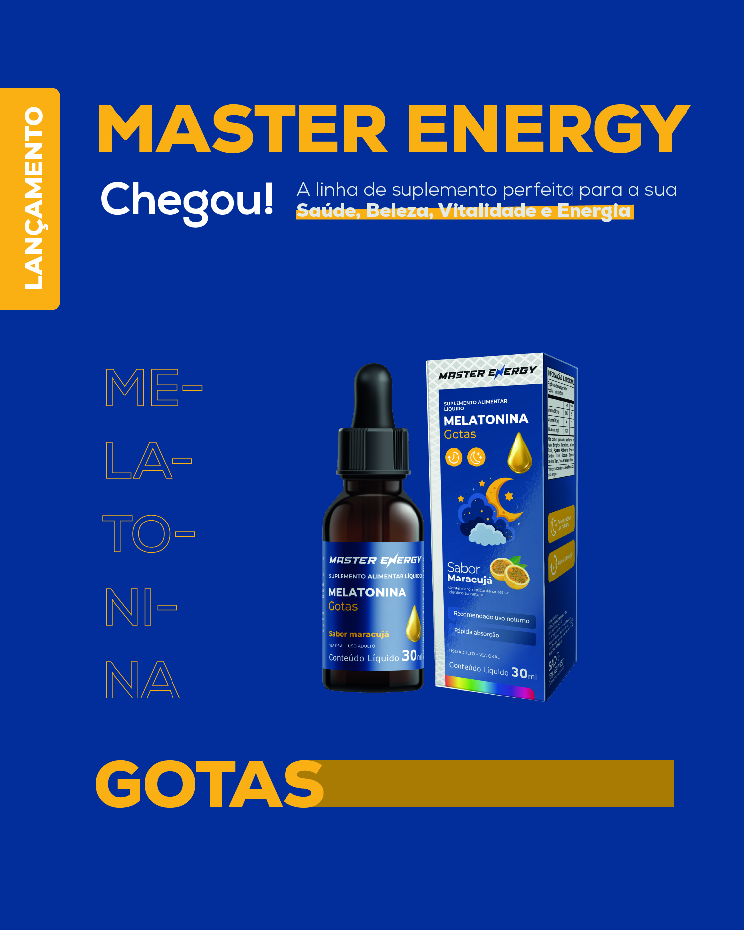 MASTER ENERGY MELATONINA GOTAS 30ML