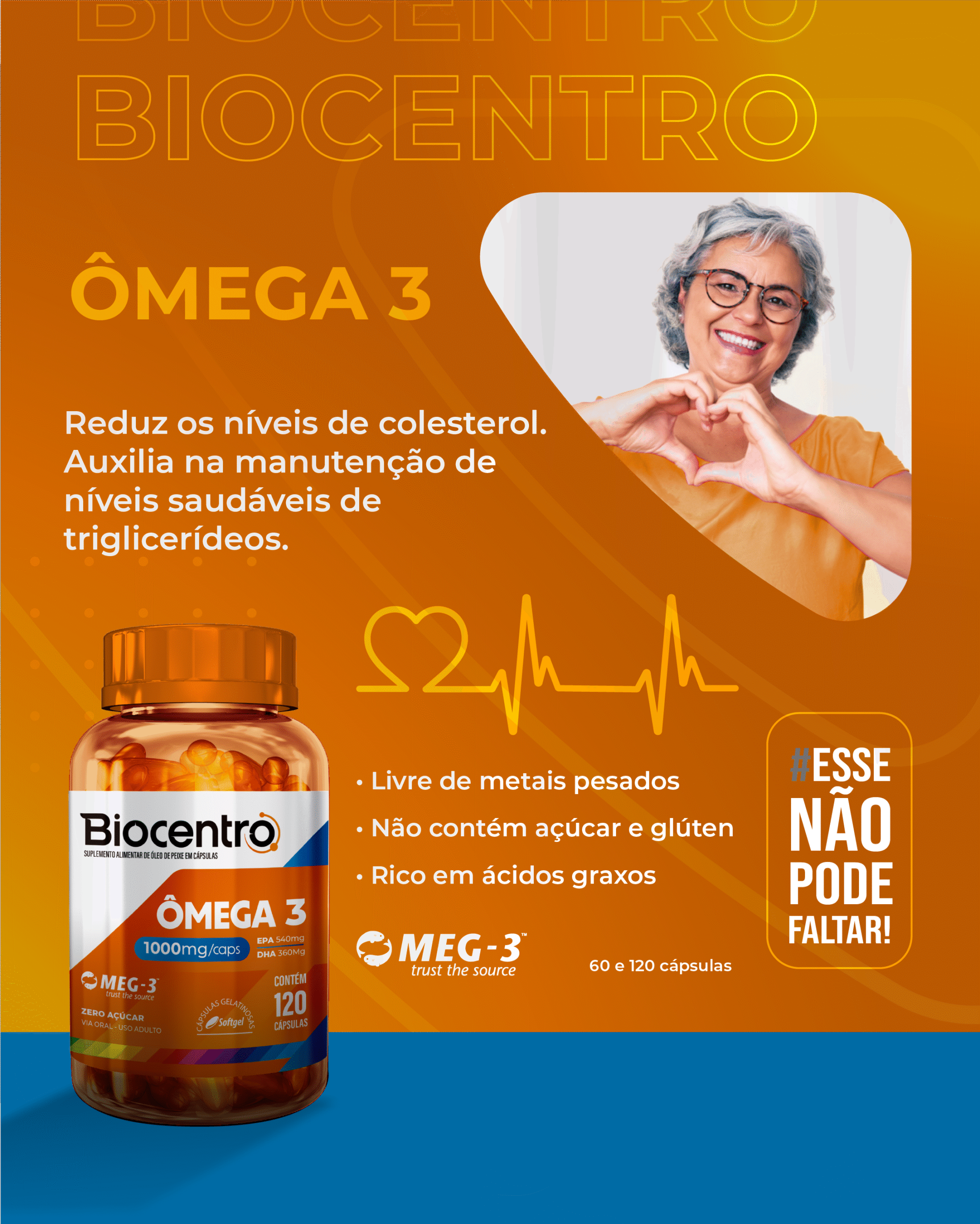 BIOCENTRO OMEGA 3 120 CAPSULAS SOFTGEL