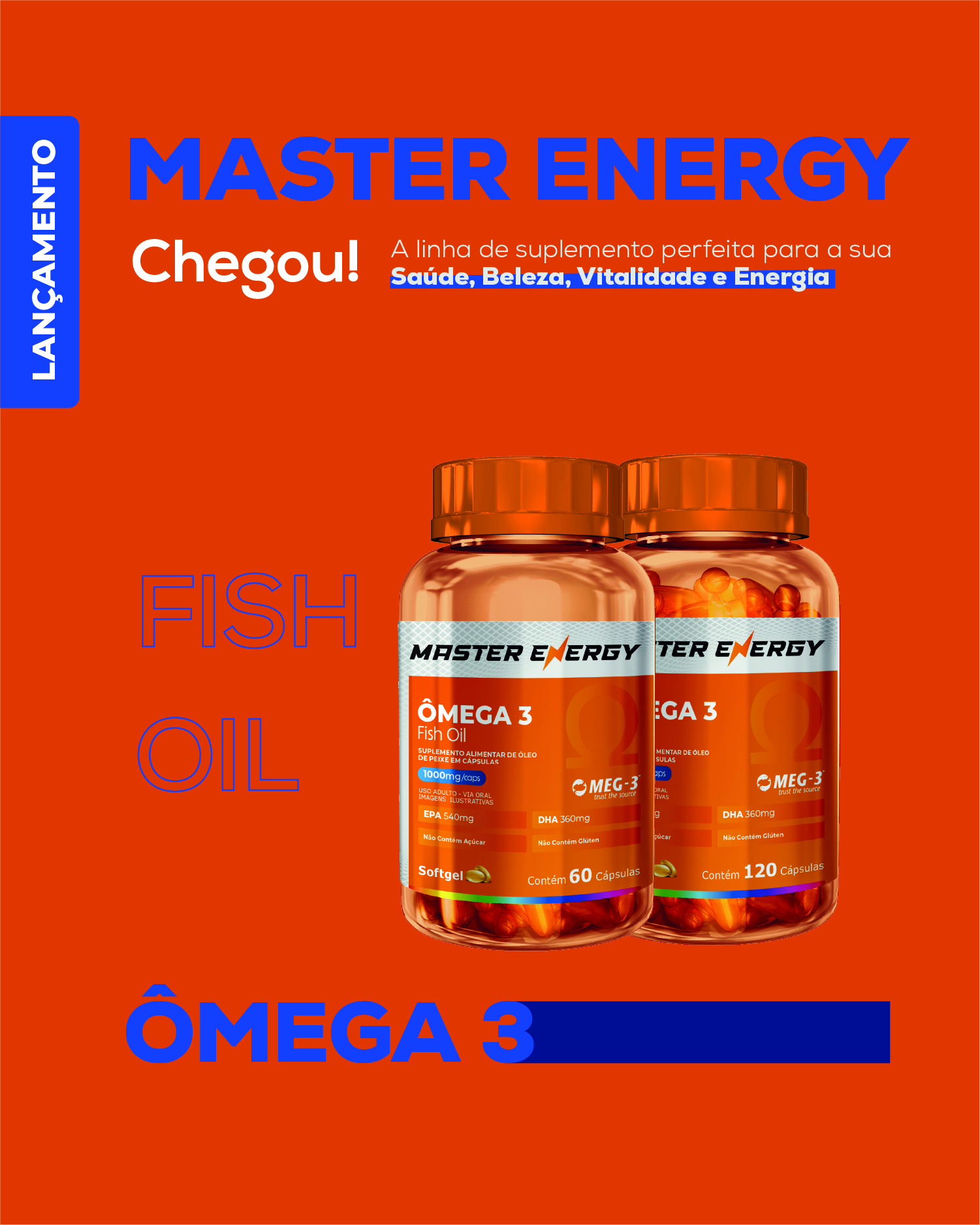 MASTER ENERGY ÔMEGA 3 – 120 CÁPSULAS SOFTGEL