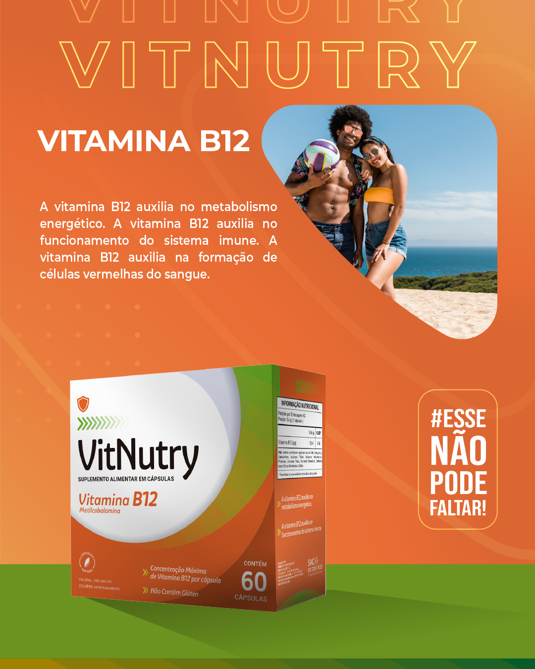 VITNUTRY VITAMINA B 12 60 COMP MASTIGAVEL