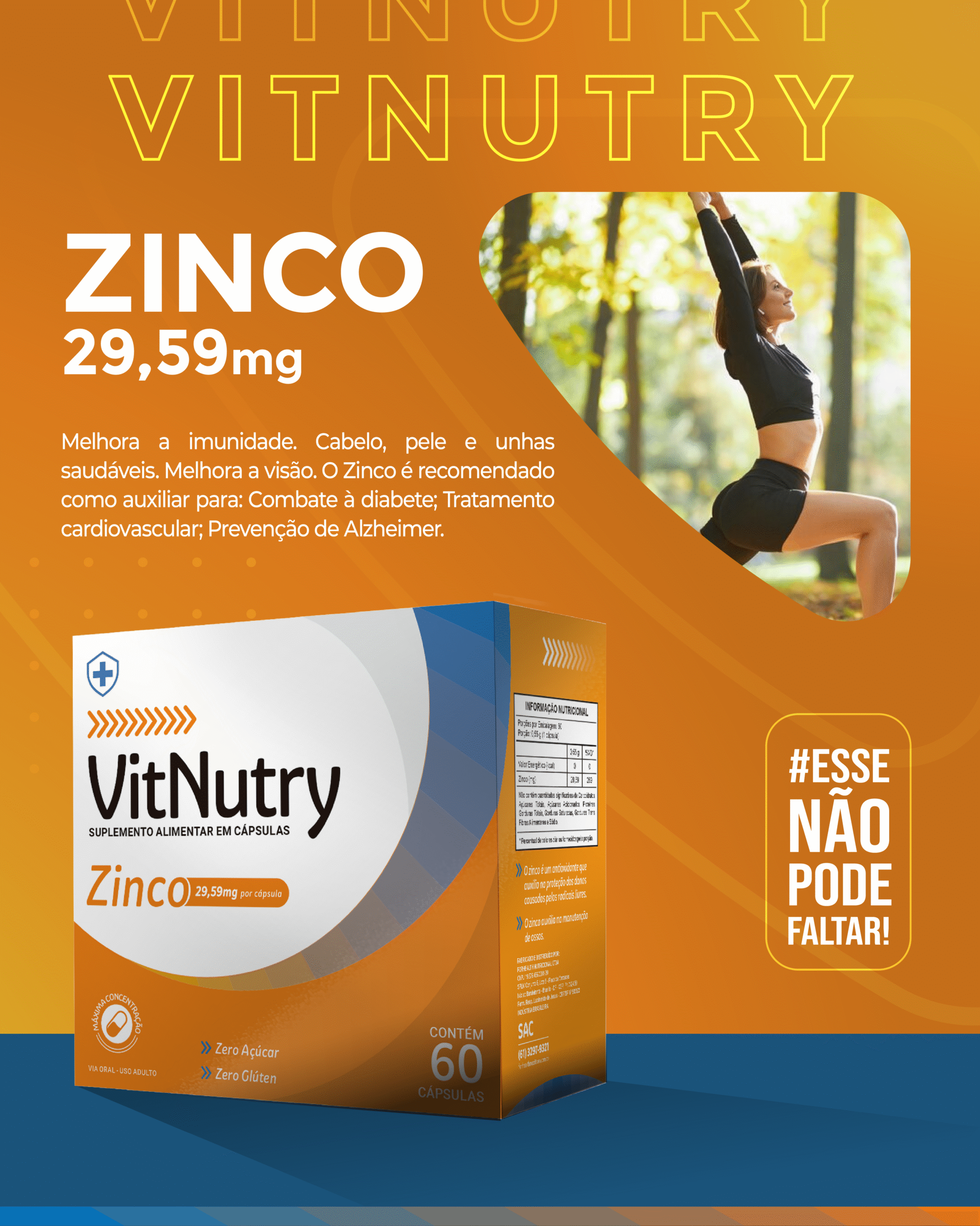 VITNUTRY ZINCO 60 CAPSULAS
